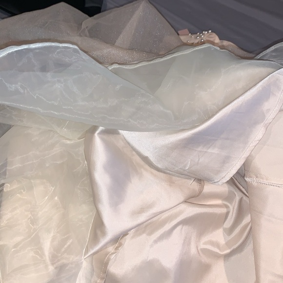 Minuet light peach prom dress Large - Picture 2 of 10